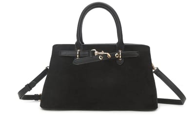 Giuliano kunstlederen suede handtas Nuvia - Dames - Zwart