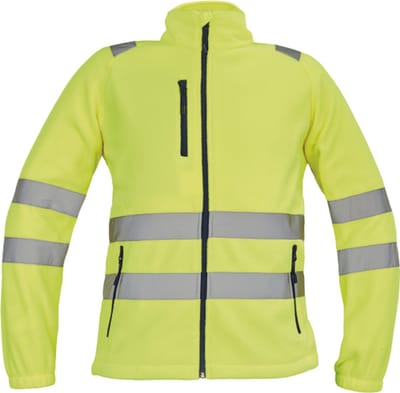 Cerva ALMERIA high-vis FLEECE jas 03460001 - HV Geel - XXL
