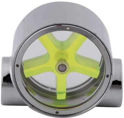 Dailygoods- Waterstroomindicator G1/4" - Flowmeter/sensor - Vrouwelijk/vrouwelijk - Wolfraamlegering - Duurzaam - Eenvoudig te installeren - Stromingsmeter