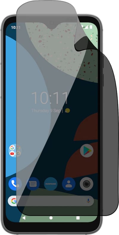 Privacy Screenprotector geschikt voor Fairphone 4 - 1x FlexGuard Screen Protector