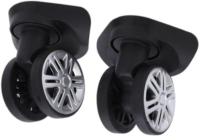 Allecto - Vervangende Koffers wielen - Stille Dubbelrijige Caster Set - Perfect voor Luggage - Geschikt voor Reisbagage - Duurzaam en Lichtgewicht ...