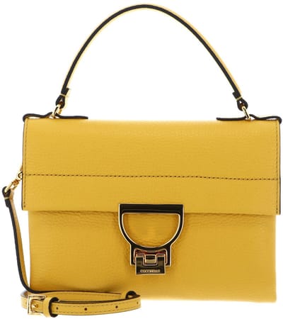 COCCINELLE Leren Handtas Schoudertas Arlettis Handbag Soleado Donkergeel