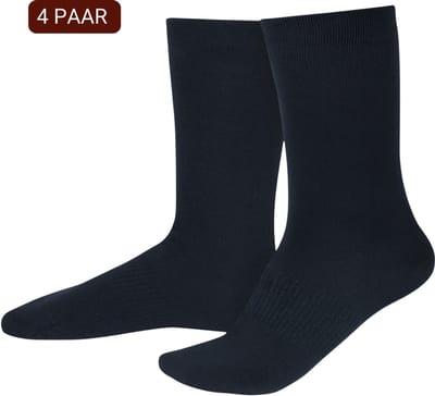 Sukats® 4 Paar Merino Wol Sokken Dames - Maat 35-38 - Navy Blue - Naadloos - Warme Sokken - Wollen Sokken - Verwarmde Sokken - Merino Wol Casual Sokken