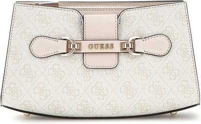 GUESS Schoudertas Nolana Crossbody Top Zip Dove Logo Crème