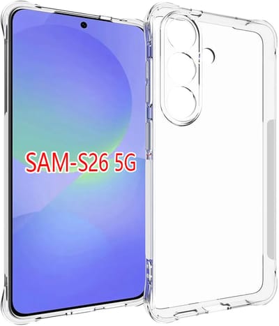 MobyDefend Hoesje - Geschikt voor Samsung Galaxy S26 - Transparante Shockproof TPU Backcover - Verstevigde Hoeken - Volledig Doorzichtig