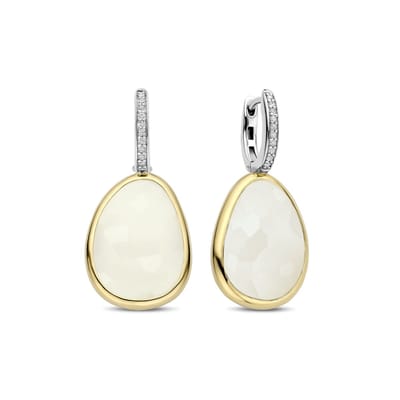 TI SENTO Dames Oorbellen - 925 zilver - Parelmoer - 78026MW