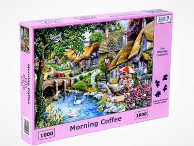 House of Puzzles legpuzzel Morning Coffee 1000 stukjes puzzel.