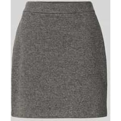 Slim fit minirok van tweed-jersey