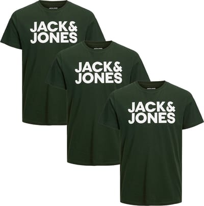 Jack & Jones Heren t-shirt 3 pack Corp