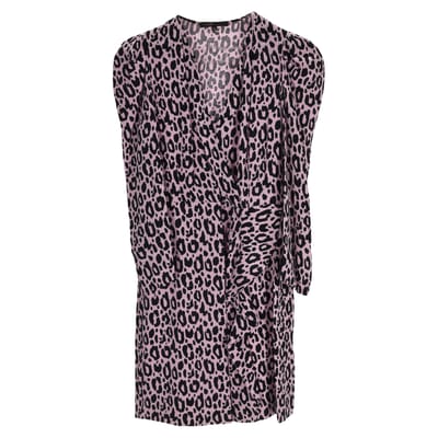 Maje mini-jurk met dierenprint in veelkleurige cupro