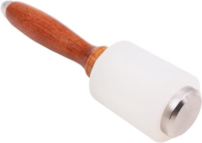 Leren en Nylon Mallet voor Houtbewerking - Hamer voor Leerbewerking, Cowhide Gereedschap met Houten Handvat