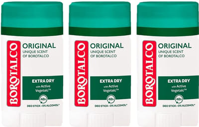 Borotalco Deo Stick - 3 x 40 ml - Voordeelverpakking