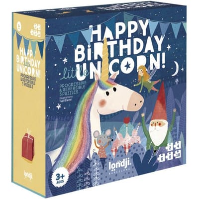 LONDJI puzzel happy birthday 3 jr+ / 2-4-6-8-10 stks
