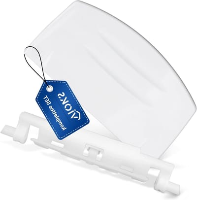 Deurklink Set Wit - Koelkastgreep Vriezergreep - Apparaat Reparatie - Inclusief Veer - 100 x 54 x 14 mm - Wit