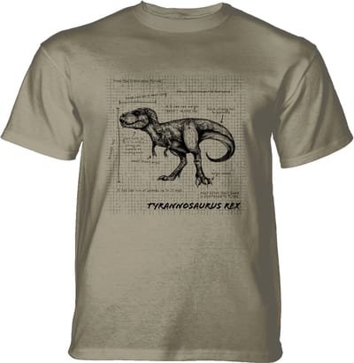 T-shirt T-Rex Fact Sheet Beige L