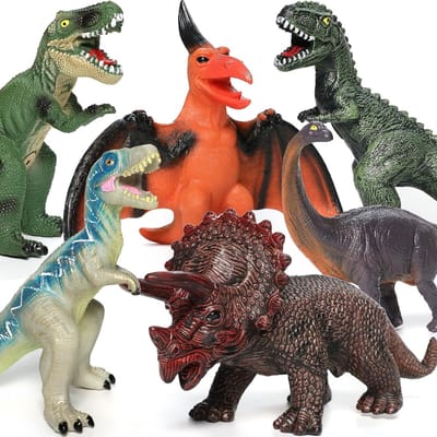 Bolke Dinosaurus Speelgoed XL 30cm+ - Zachte Rubber Dino Speelfiguren voor Peuters - Cadeau Jongens