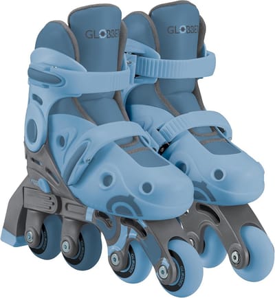 Schaatsen 2-in-1 Leer en Inline Voor Kinderen Maat 26-29 Blauw