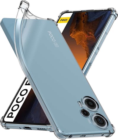 ebestStar - Hoes geschikt voor Xiaomi Poco F5 5G, Silicone Slim Cover Case, Versterkte Hoeken en Randen hoesje, Transparant