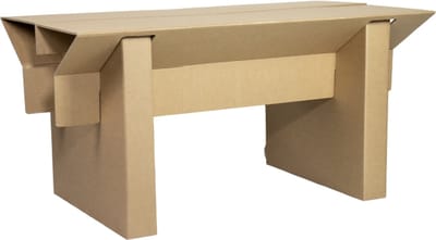 Kartonnen pop-up tafel - 134 x 80 x 68 cm - Kartent