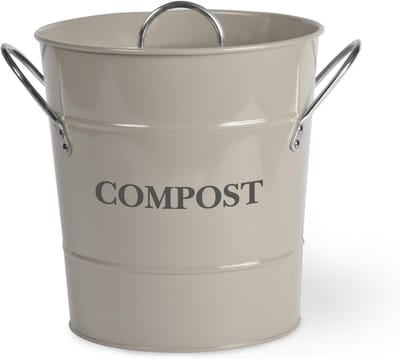 Keuken compostemmer - GFT bak - Afval scheiden - Geurvrije sluiting - 3.5 liter - Klei