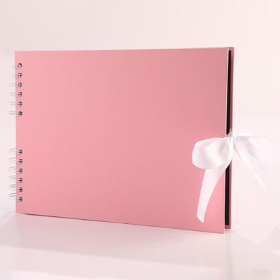 Zwarte Pagina's Geheugenboeken DIY Knutsel Fotoalbums Plakboek Omslag Kraft Album Voor Huwelijksjubileum Cadeaus Geheugenboeken roze