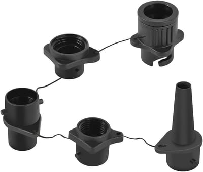 Opblaasbare pompadapter met 4 luchtmondstukken voor boot en SUP