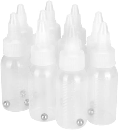 Dailygoody - Lege Airbrush-Flessen - 30ml Verfflessen - Ideaal voor Pigmenten - 10 Stuks - Perfect voor Airbrushgebruik - Voor Volwassenen