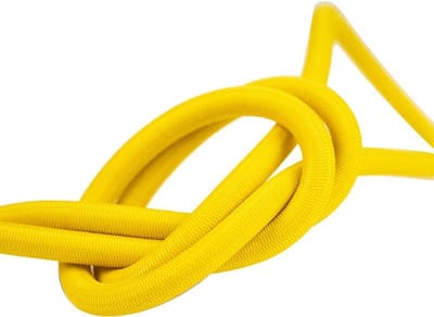 Afdekzeilwinkel - Elastisch koord 4mm geel op rol - 10 meter