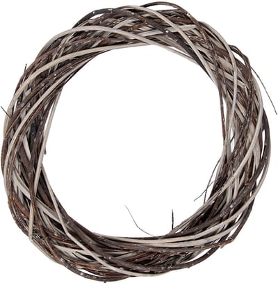 Clayre & Eef Krans Ø 40x6 cm Bruin Rotan
