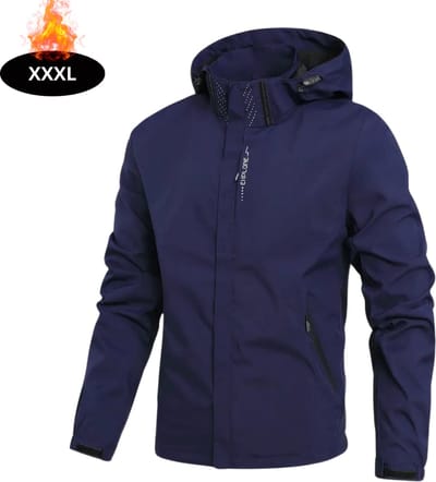 Livano Windjas Heren - Parka - Lente & Herfst - Jas - Volwassen - Windjack - Windbreaker - Outdoor - Marineblauw - XXXL