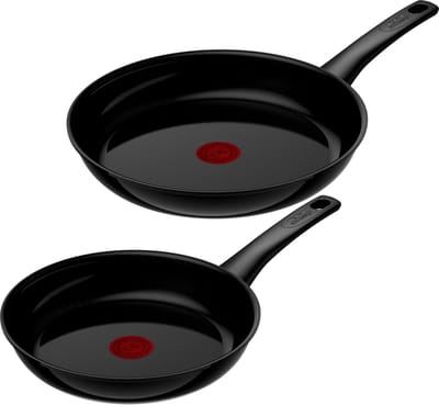 Tefal Renew Black ON - Keramische Koekenpannenset - Ø24 & Ø28 cm - PFAS-vrij - Geschikt voor Inductie