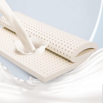 Matrastopper Latex - Topper Comfort - Betere Ondersteuning - Natuurlijk Materiaal - 80 x 210 cm - Wit