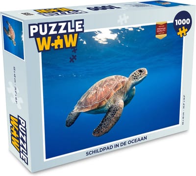Puzzel Schildpad in de oceaan - Legpuzzel - Puzzel 1000 stukjes volwassenen