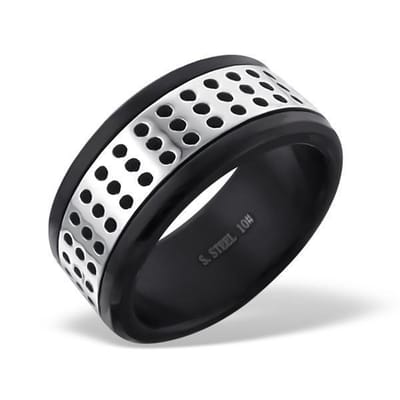 Amanto Ring Ayze - 316L Staal - 9mm - Maat 60-19mm