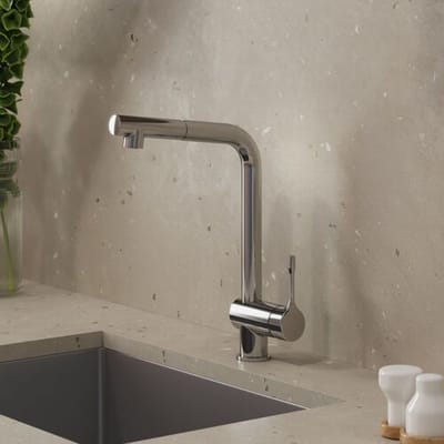 Ideal Standard Ceralook Keukenkraan L-uitloop Met Uitrekbare Douche Chroom