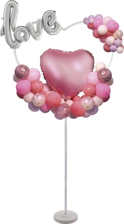 Ballonnen Standaard Hartvormig Wit