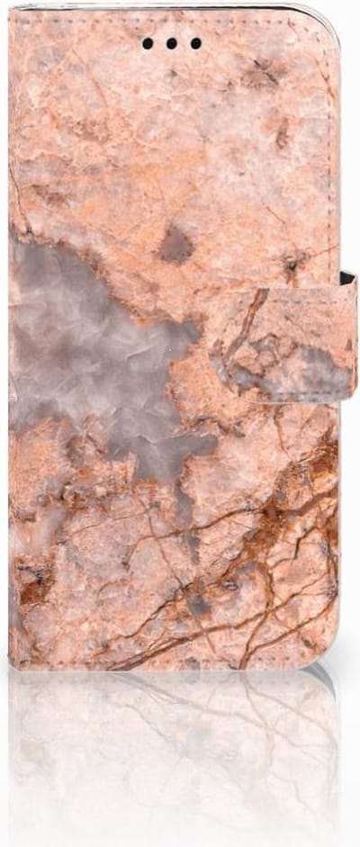 Samsung Galaxy J5 2017 Bookcase Marmer Oranje