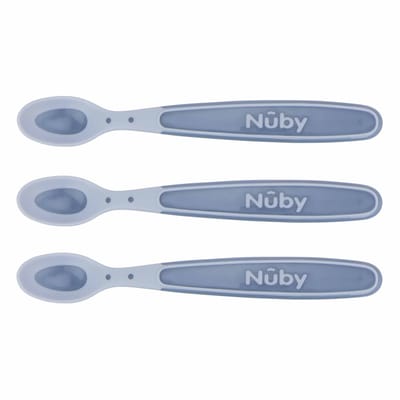 Nuby - Warmtegevoelige babylepels - Kleur niet zelf te kiezen - 3St