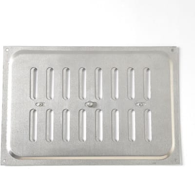 Ventilatierooster - Luchtregelaar - Ventilatie - Verstelbaar - 180 x 110 mm - Wit/Aluminium