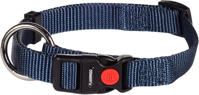 Flamingo Ziggi - Halsband Honden - Halsband Ziggi Donkerblauw S 30-45cm 15mm - 1st - 134616 - 1st
