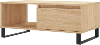 Salontafel met Opbergruimte - Bijzettafel Woonkamer - Decoreren en Opbergen - Glad en Vochtbestendig Oppervlak