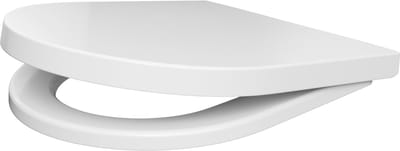 Anycee - WC bril D-vorm - Duroplast - Volledig Overdekt Deksel - Soft Close - Afklikbaar - Antibacterieel - Belastbaar tot 250 kg - Wit