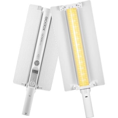 GODOX MINI LC500 20W Handheld fotografielamp Draagbare LED-lamp LED Wand 2470mAh Batterij Ingebouwd wit