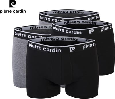 Pierre Cardin - Heren Onderbroeken 4-Pack - 95% Katoen - Boxershort - Combo Grijs/Zwart - Maat M