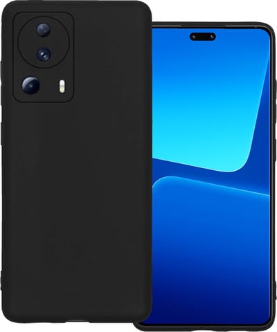 Hoesje Geschikt voor Xiaomi 13 Lite - Sterk & Shockproof - Hoes Cover - Siliconen Case - Zwart