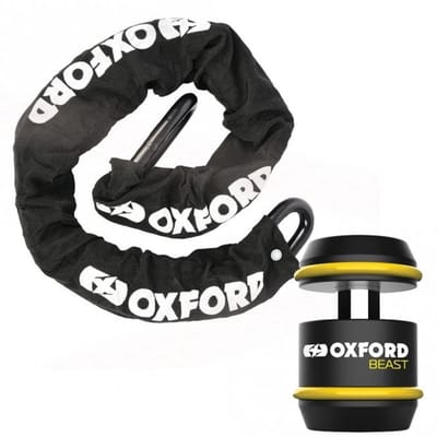 Oxford ART-5 kettingslot - 2 Meter lang - 22mm schakels - art 5 gekeurd - Koning van de sloten - Absoluut het zwaarste kettingslot van de markt!