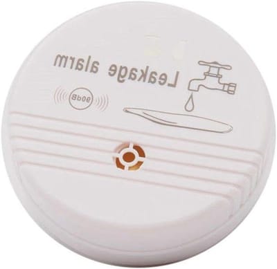 Waterlekkage Alarm - Lekdetector Detector - Waterschade Voorkomen - Automatische Bediening - 90dB Alarm - Wit