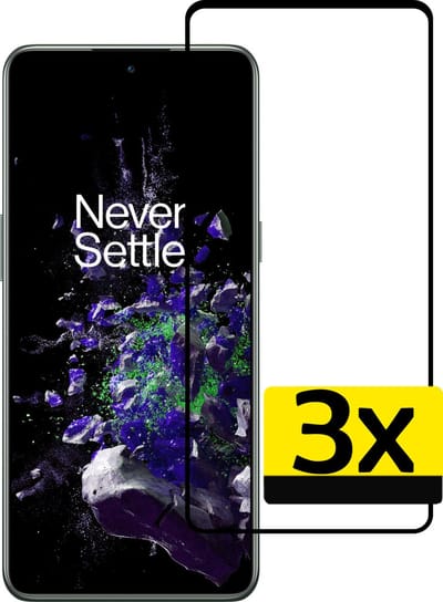 Screenprotector - Geschikt voor OnePlus 10T - 3 Stuks - Full Cover - Beschermglas - Gehard Glas - Tempered Glass - Screen Protector