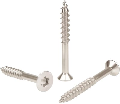 Roestvrijstalen Houtschroeven A2 8x80mm Verzonken Kop Torx voor Terras en Buitenconstructies (100 Stuks)