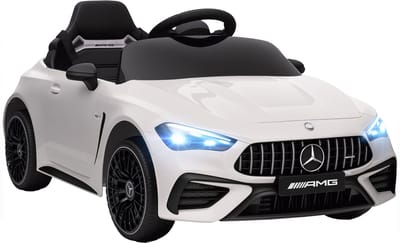 AIYAPLAY Elektrische auto voor kinderen Kunststof, staal 99L x 55B x 43H cm Wit
